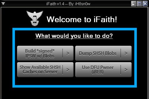 iFaith - программа дампер SHSH обновилась до версии 1.4 [Инструкция / Скачать]