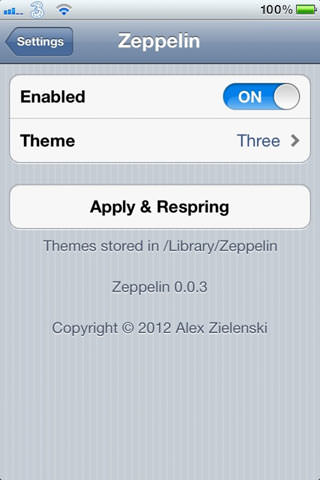download Zeppelin Cydia tweak
