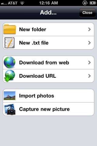 Awesome Files: файловый менеджер для iPhone, IPad и iPod Touch без джейлбрейка