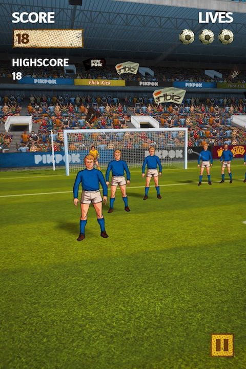 Free App Of The Week - Flick Kick Football - бесплатный футбол для iPhone и IPad