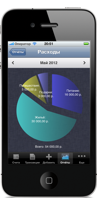 Майвио Бюджет - профессиональный бухгалтер в Вашем iPhone