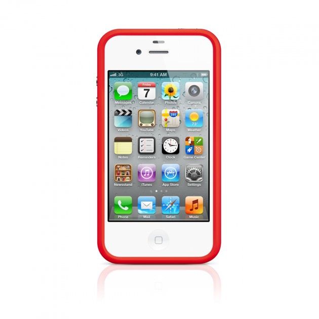 Apple представила красный бампер для iPhone 4 и iPhone 4S