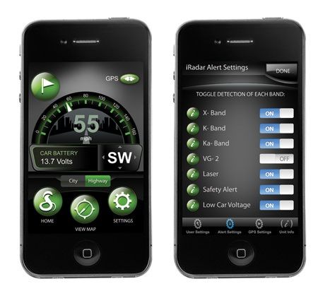 Cobra iRadar - антирадар для IPhone, IPad и iPod Touch. Устройство и приложение