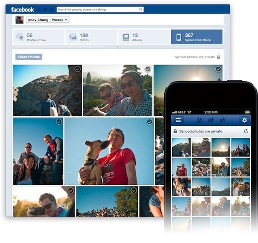 Facebook вводит автоматическую синхронизацию фотографий с мобильными устройствами