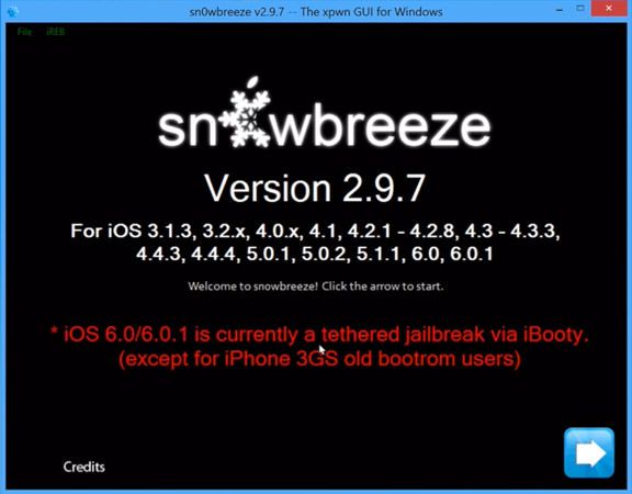 Как создать кастомную прошивку с джейлбрейком iOS 6.0.1 и iOS 6.0 с помощью Sn0wBreeze 2.9.7