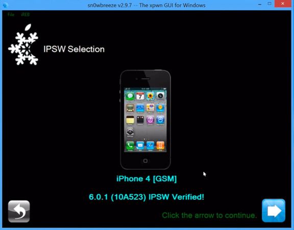Как создать кастомную прошивку с джейлбрейком iOS 6.0.1 и iOS 6.0 с помощью Sn0wBreeze 2.9.7
