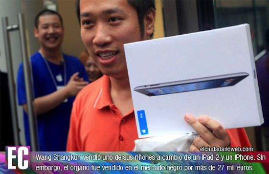 17-летний студент Ванг Шанкунь продал почку ради iPhone и iPad. Злоумышленникам зачитали приговор