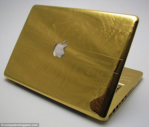 Золотые Macbook Pro, iMac, iPhone, iPad от компании ComputerChoppers