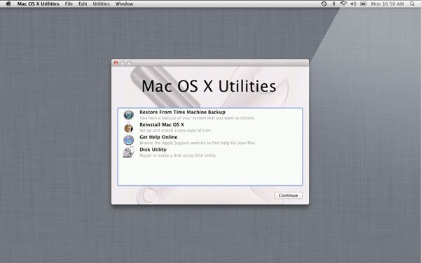 Как сбросить пароль на Mac OS X через режим восстановления