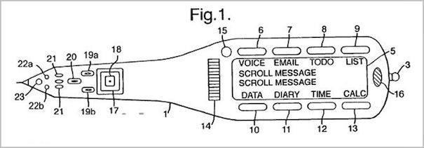 Apple патент на ручку-компьютер