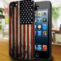 Чехол iPhone 5 с американским флагом
