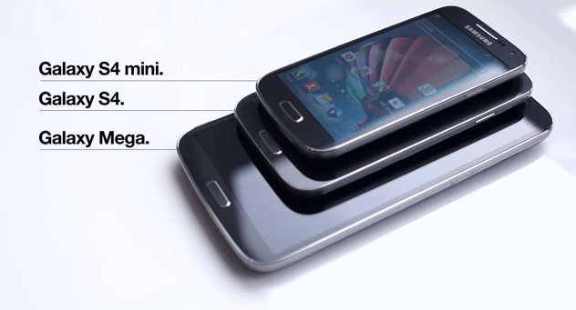 Сравнение габаритов Galaxy S4 mini