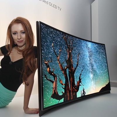Samsung представила OLED-телевизор с изогнутым 55-дюймовым экраном ...
