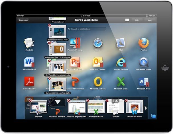управление Windows или Mac компьютером с экрана iPad
