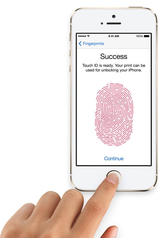 ctycjh отпечатков пальцев в действии на iPhone 5S