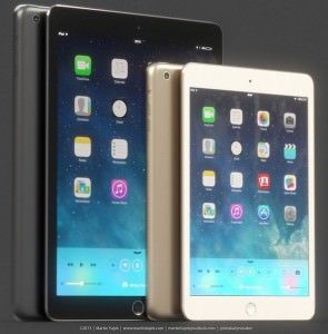 Графитовый iPad 5 и золотой iPad mini 2