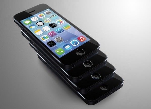 Концепт iPhone 5S с дактилоскопическим датчиком в кнопке Home от Мартина Хайека