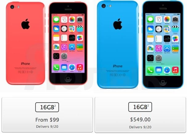 цена iPhone 5C