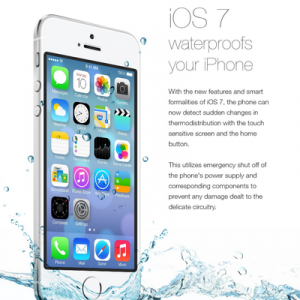 водонепроницаемую iOS 7