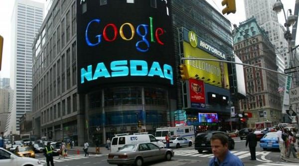 Цена акций компании Google 