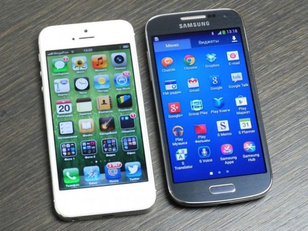 samsung galaxy s4 mini apple iphone 5