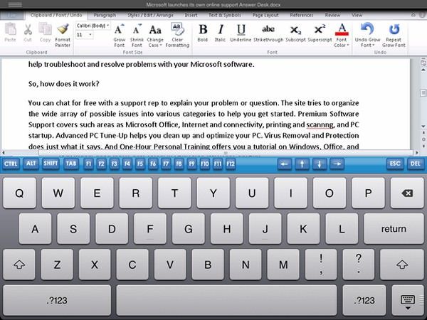 Microsoft Office для iPad