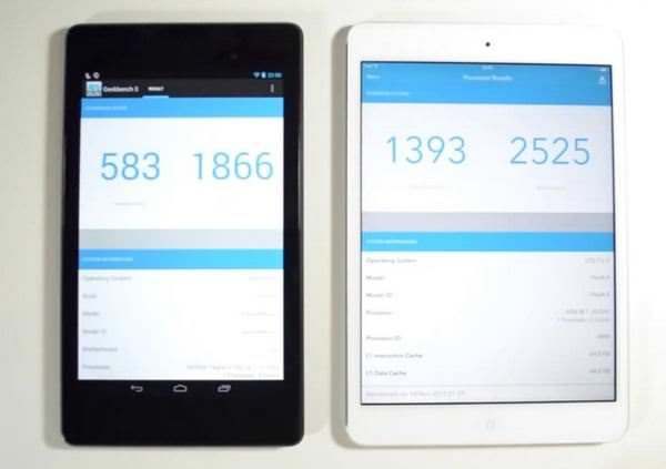 iPad mini 2 и Nexus 7