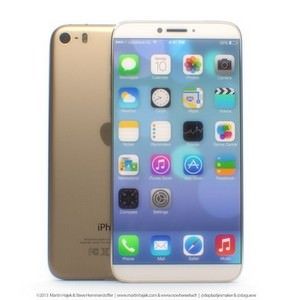 Концепт 4,8-дюймового золотистого iPhone 6