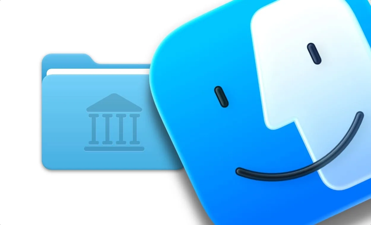 Папка Библиотека в Finder macOS
