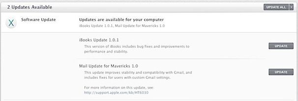 обновление приложения Mail для OS Mavericks