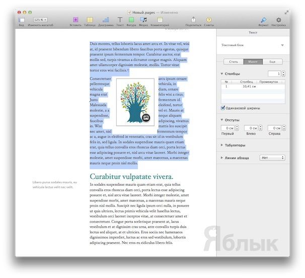 текстовый редатор pages 5 для mac os x