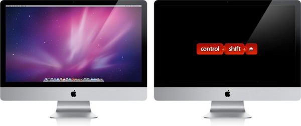 Как выключить монитор Mac с клавиатуры