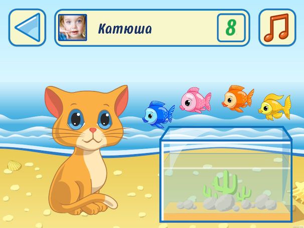 Детская игра для iPhone и iPad - smart kitty