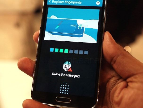 сканер отпечатков пальцев Samsung Galaxy S5