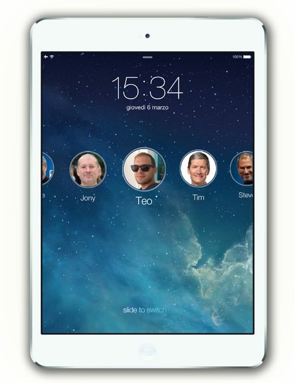 Концепт iOS 7 для iPad
