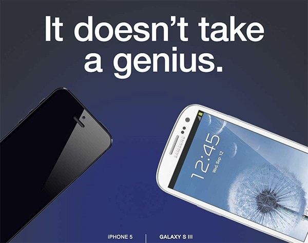 Реклама Apple против Samsung