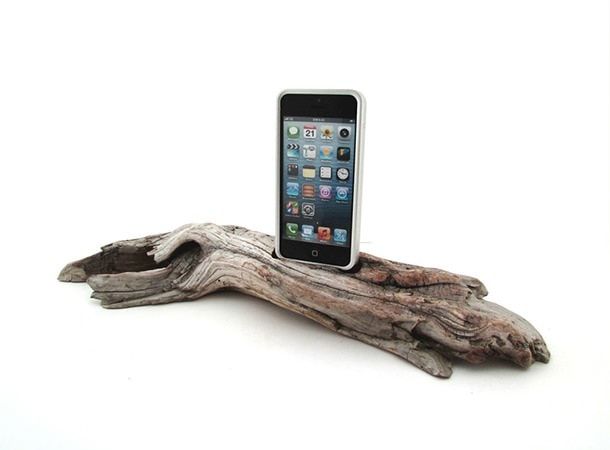 iPhone 5 Dock in Driftwood