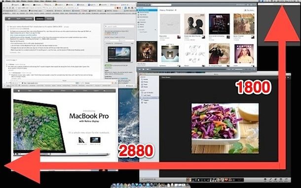 как увеличить разрешение Macbook Pro