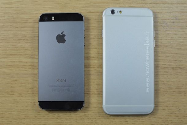 сравнение iPhone 6 и iPhone 5s