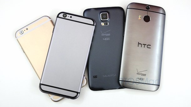 iPhone 6 htc one 8