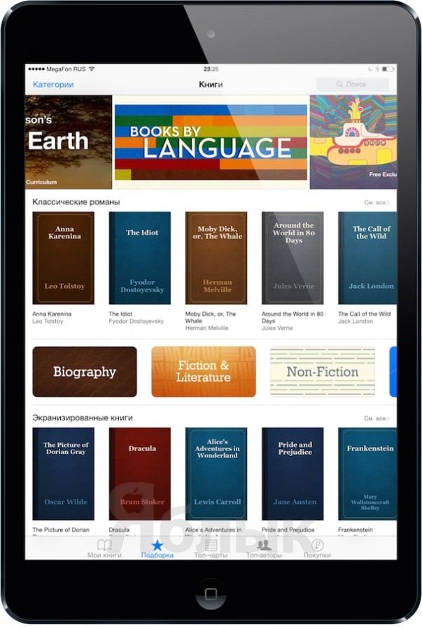Как читать электронные книги на ipad
