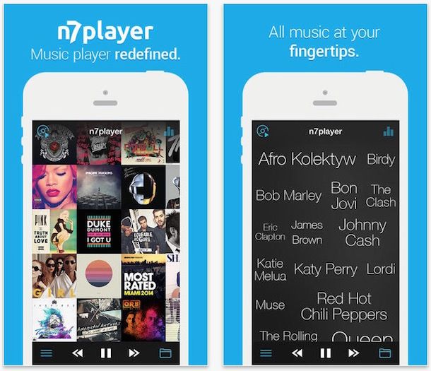 n7player музыкальный плеер для iphone и ipad
