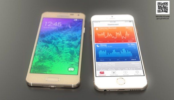Galaxy Alpha vs iPhone 6