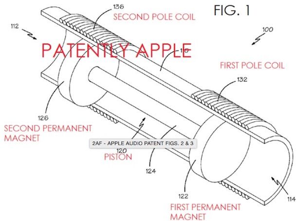 Поршневой динамик - патент Apple