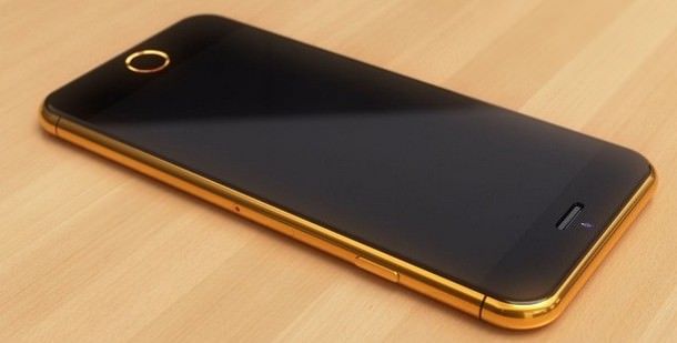 Концепт золотого, инкрустированного бриллиантами iPhone 6, от голландского дизайнера