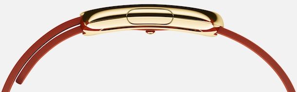 Apple Watch yellow gold red clasp