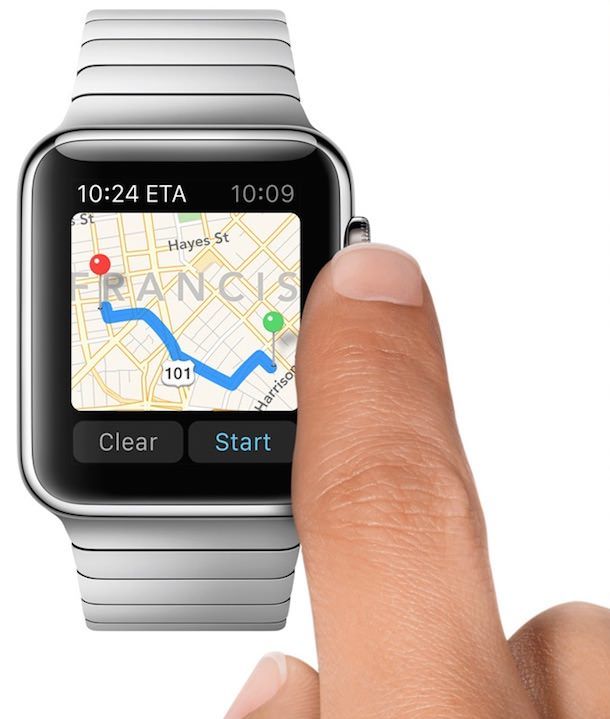 Карты на Часах Apple Watch