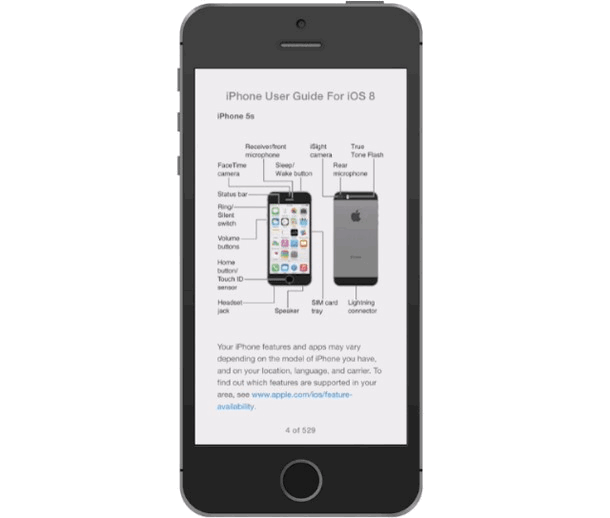 Опубликовано руководство для пользователей iOS 8