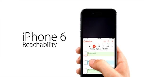 iPhone 6 Plus режим Reachability