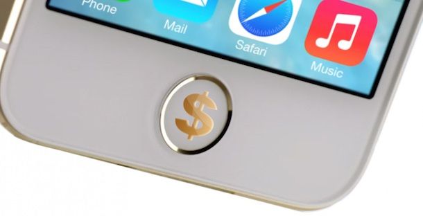 мобильные платежи iPhone 5s